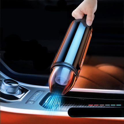 Car air freshener with 8000 Pa and 5000 Ma specifications, held by a hand inside a car.