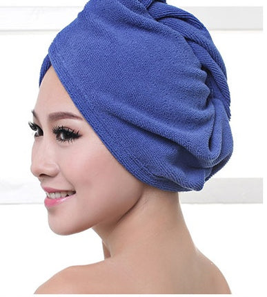Women’s Microfiber Hair Dryer Cap – Quick Dry Absorbent Towel Wrap