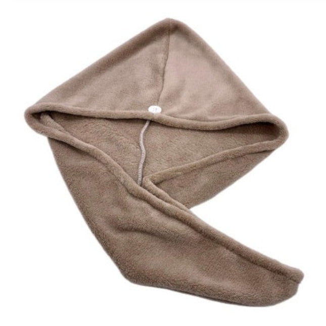 Brown hooded towel