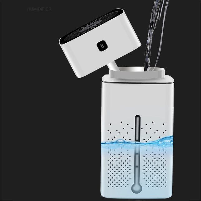 Humidifier with water being added, showing a capacity of 1000ml.