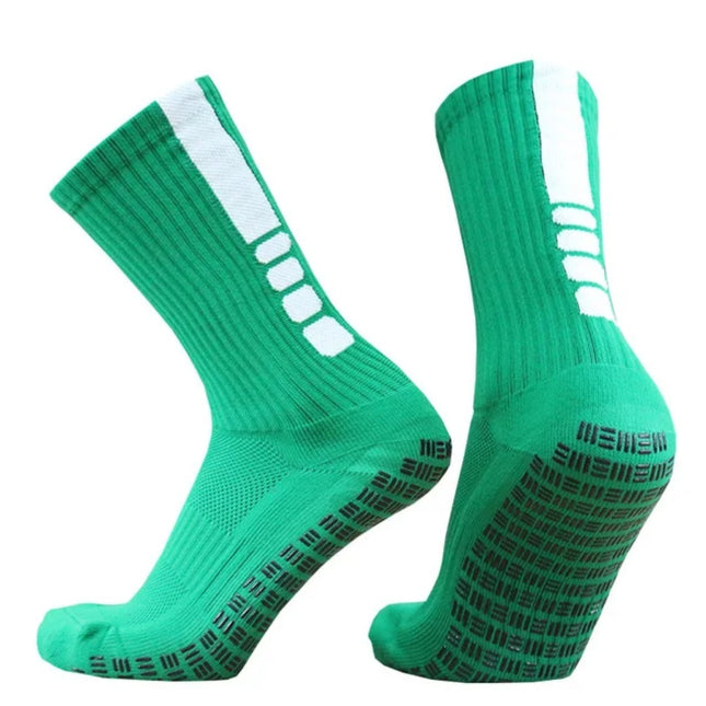 Casual Striped Anti-Slip Soccer Socks – Towel Bottom Sports Socks