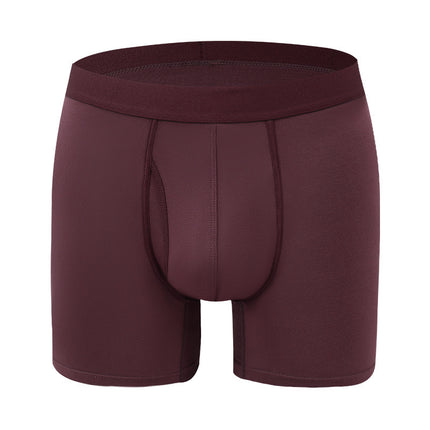 Maroon boxer briefs on a white background
