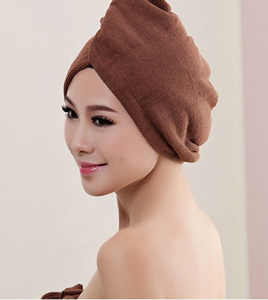 Women’s Microfiber Hair Dryer Cap – Quick Dry Absorbent Towel Wrap