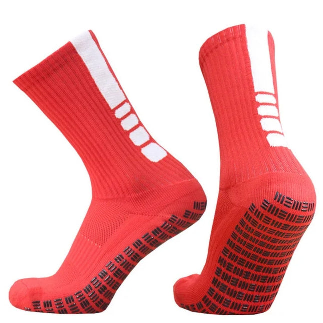 Casual Striped Anti-Slip Soccer Socks – Towel Bottom Sports Socks