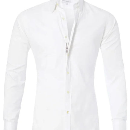 White dress shirt on a white background