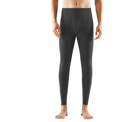 Dark Heather Gray leggings with product features on a beige background