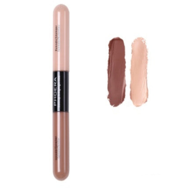 Makeup product with two swatches labeled '101 Taupe / Ivory'