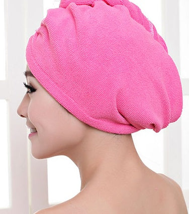 Women’s Microfiber Hair Dryer Cap – Quick Dry Absorbent Towel Wrap