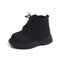 Black boot on a white background