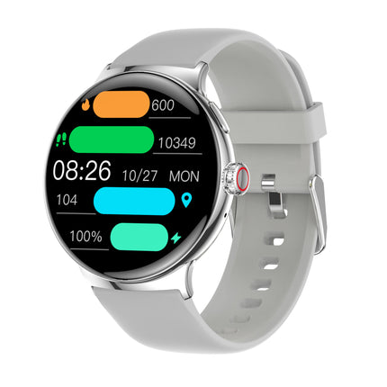 Smartwatch with a white band