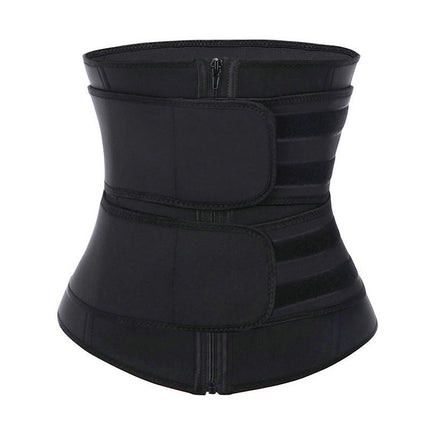 Black waist trainer on a white background