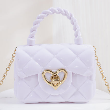 Transparent Jelly Mini Love Handbag – Trendy PVC Shoulder Bag