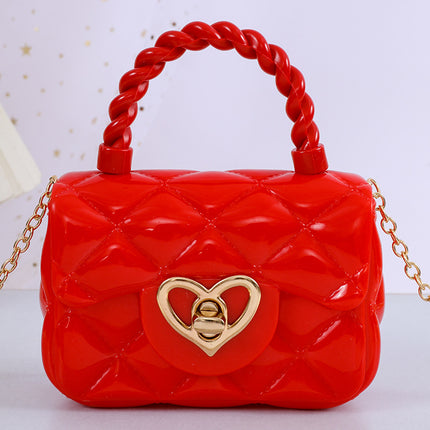 Transparent Jelly Mini Love Handbag – Trendy PVC Shoulder Bag