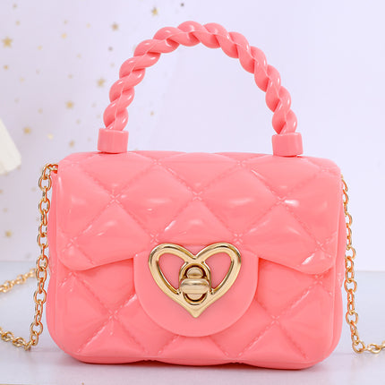 Transparent Jelly Mini Love Handbag – Trendy PVC Shoulder Bag