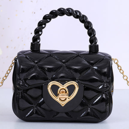 Transparent Jelly Mini Love Handbag – Trendy PVC Shoulder Bag