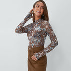 Floral Brown / L