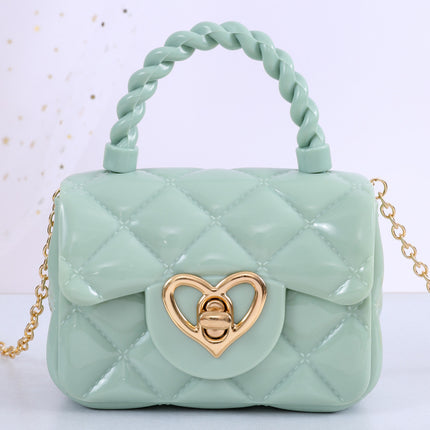 Transparent Jelly Mini Love Handbag – Trendy PVC Shoulder Bag