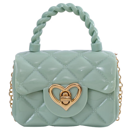 Transparent Jelly Mini Love Handbag – Trendy PVC Shoulder Bag