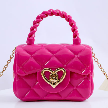Transparent Jelly Mini Love Handbag – Trendy PVC Shoulder Bag