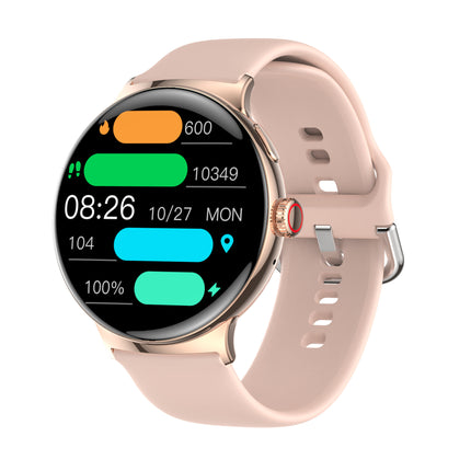 Smartwatch with a pink strap
