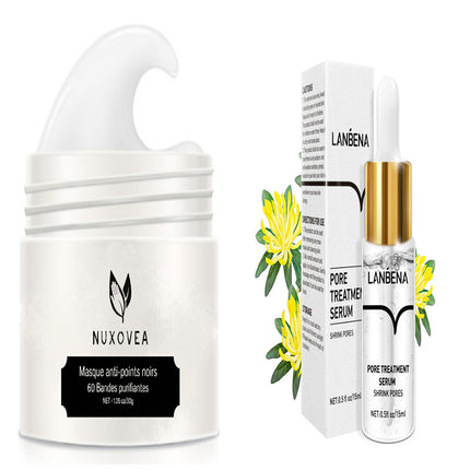 Nuxovea blackhead removal mask and Lanbena pore treatment serum