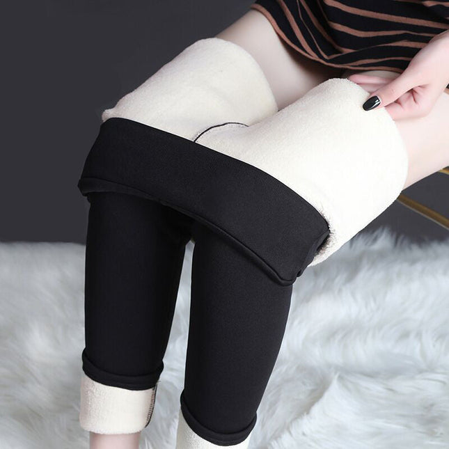 Person wearing black and white leggings