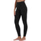 Black leggings worn by a person on a white background