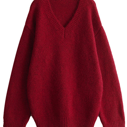 Red sweater on a white background