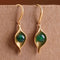 Gold vintage earrings in cartoon and geometric designs, made of electroplated copper, lightweight and stylish jewelry.
