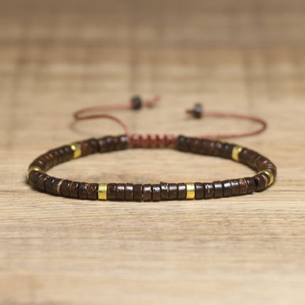 Women's Natural Stone Adjustable Beaded Bracelet – Handwoven Crystal Anklet & Spacer Beads